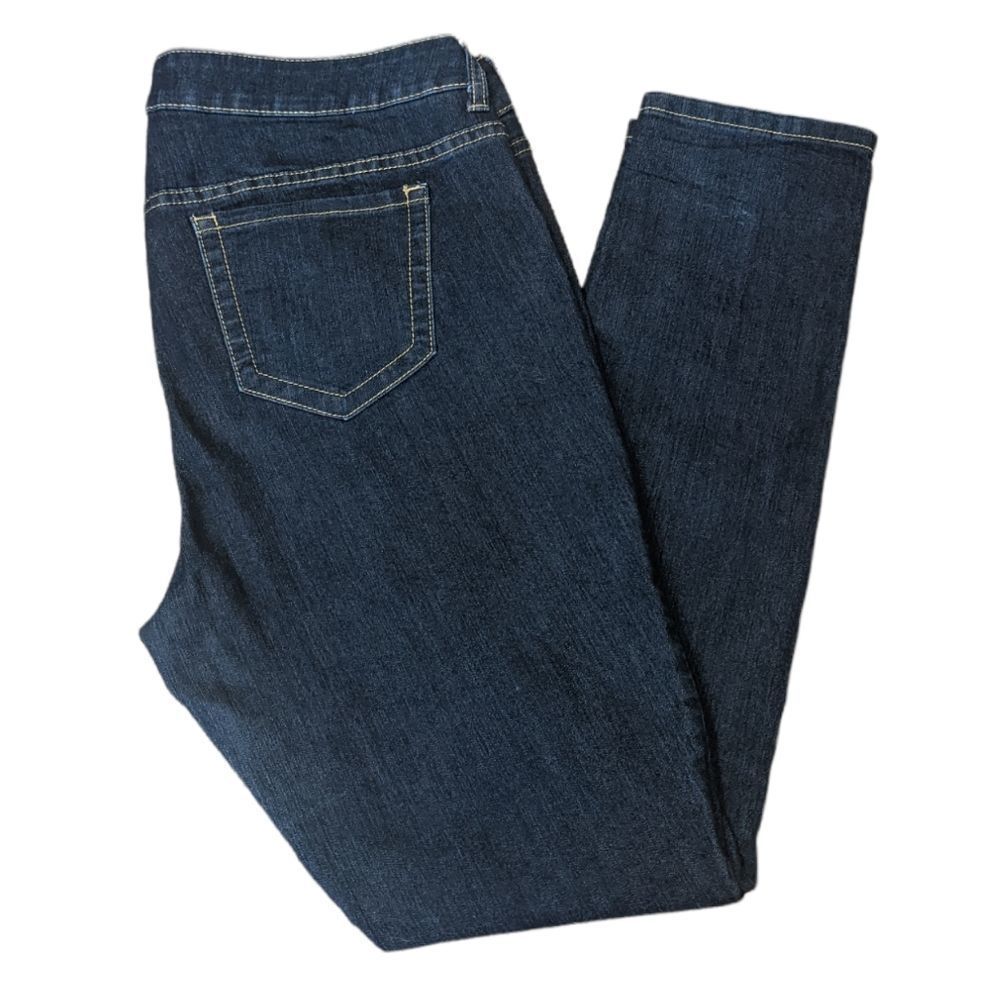 TORRID Women's Plus Size Mid-Rise Dark Wash Skinny Jeans Size 16